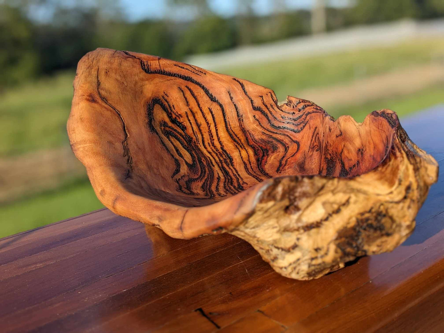 'The Oyster' Wooden Burl Bowl