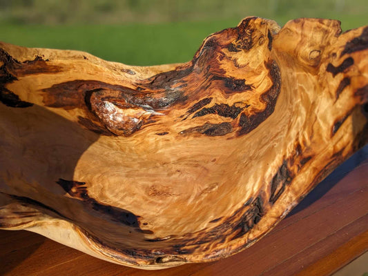 Wooden Burl Bowl