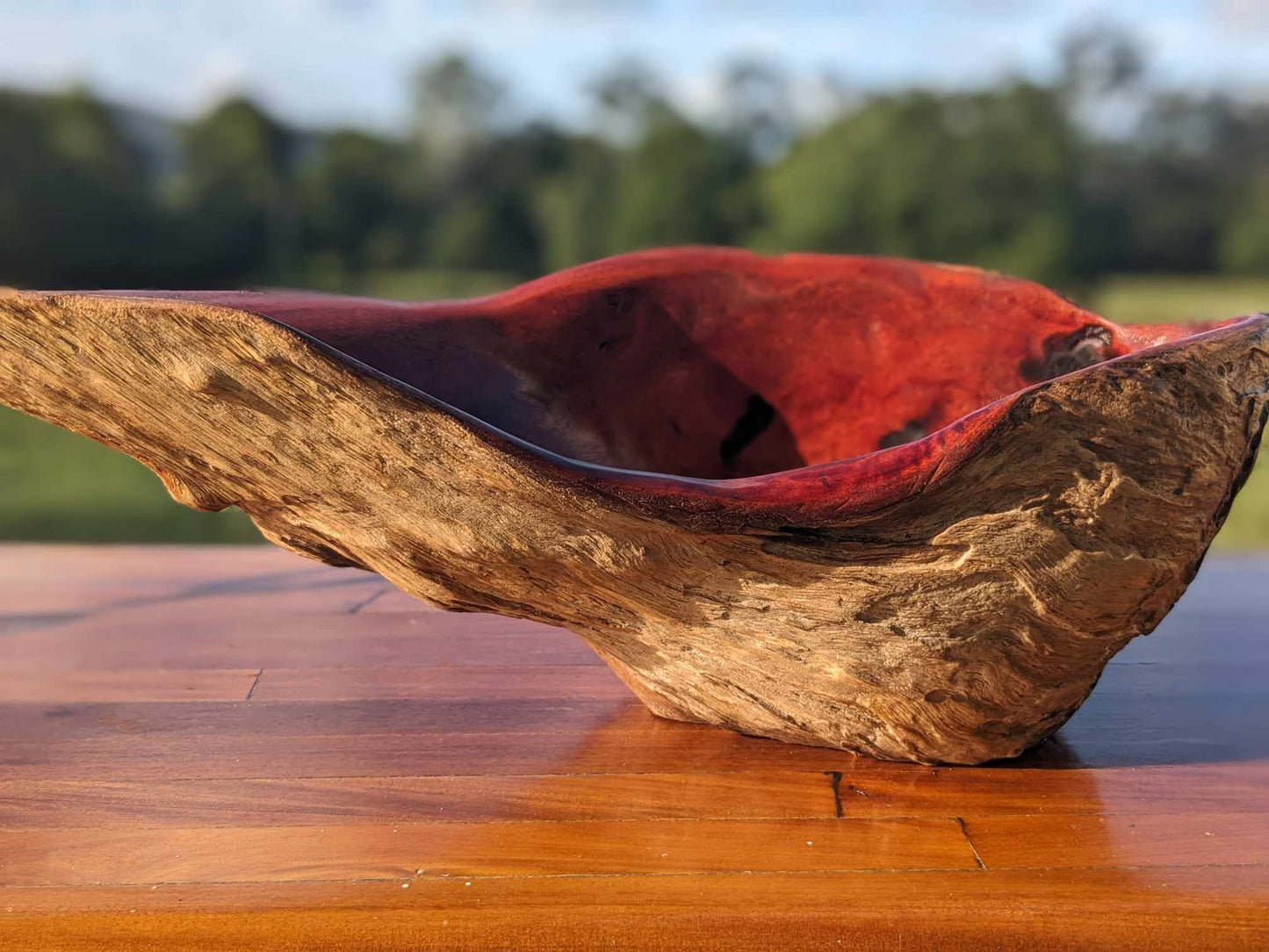 Wooden Burl Bowl